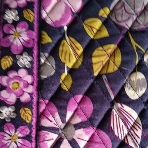 Floral Quilted Fabric in Pink and Yellow